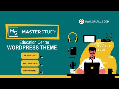 Masterstudy – Education Center WordPress Theme Download, Installation and Import Demo