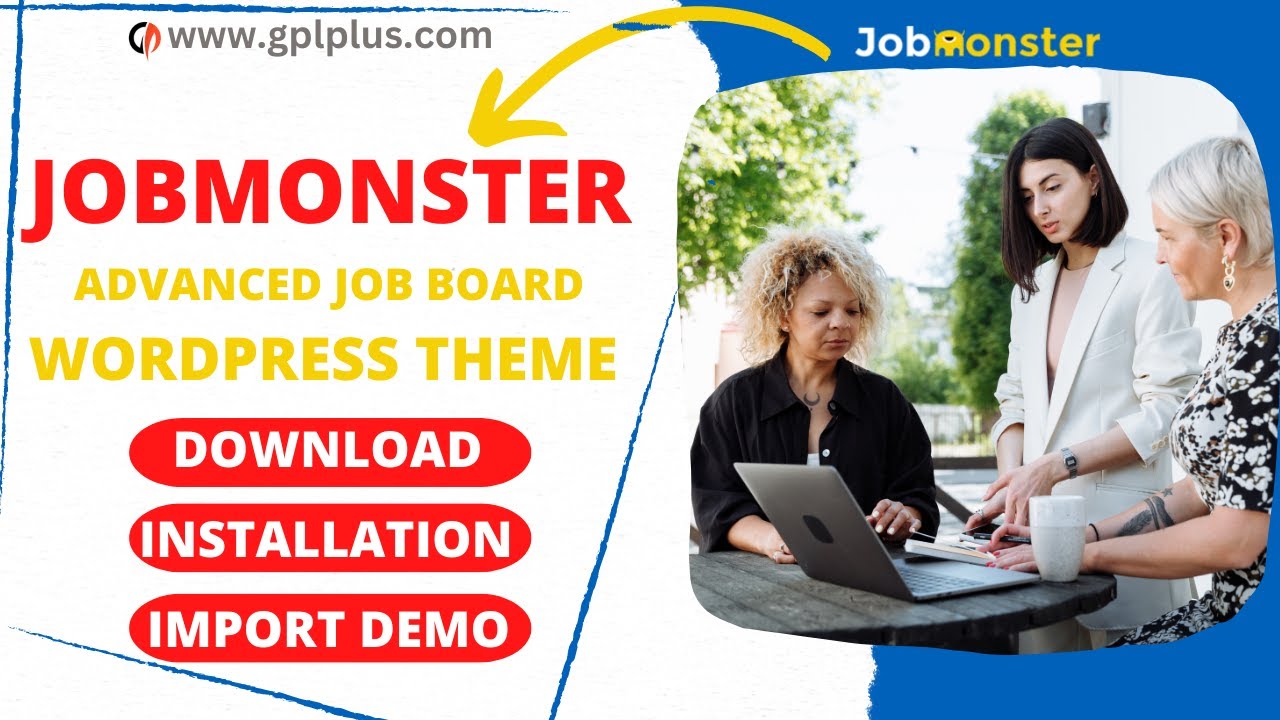 Jobmonster – Advanced Job Board WordPress Theme Download, Installation and Import Demo