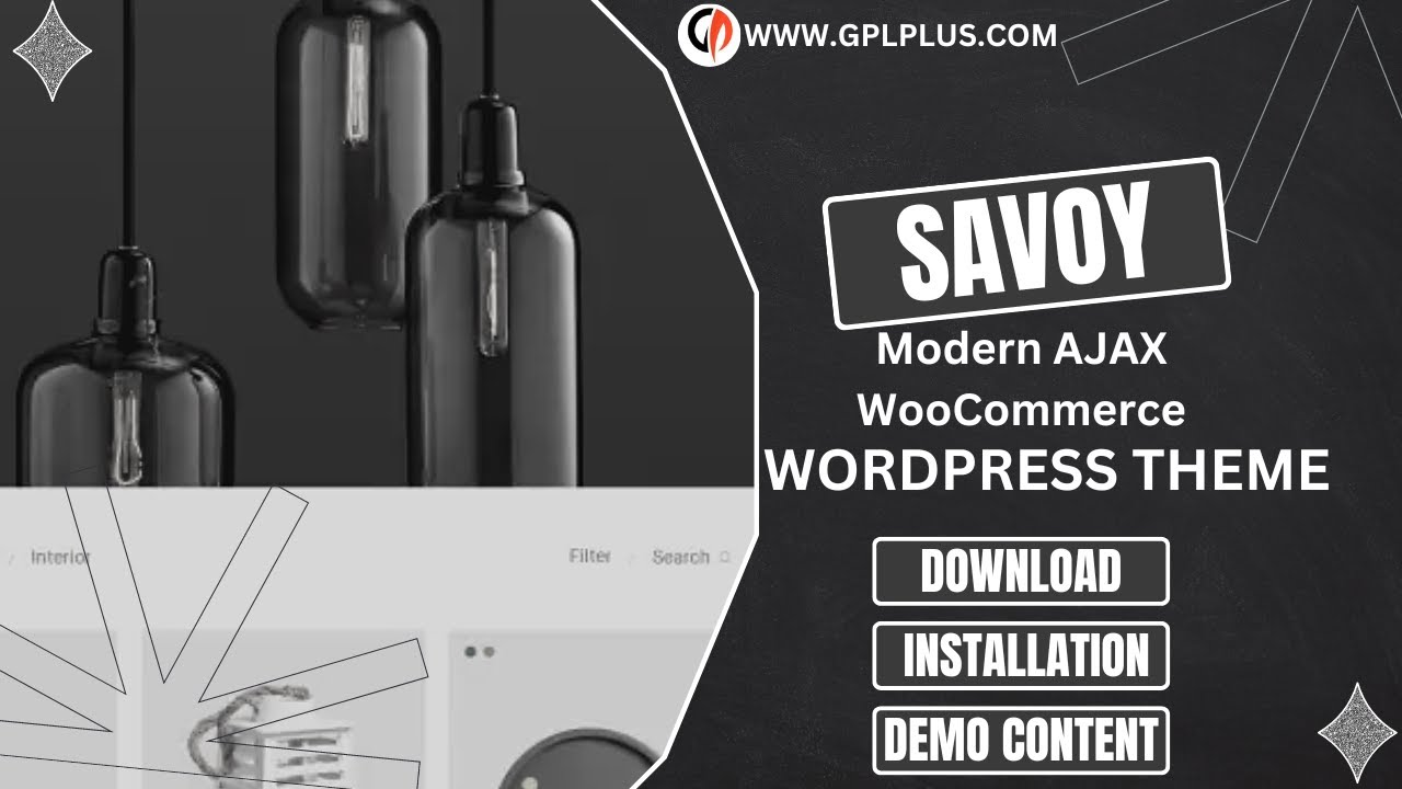 Savoy – Minimalist AJAX WordPress Theme Download, Installation and Demo Content